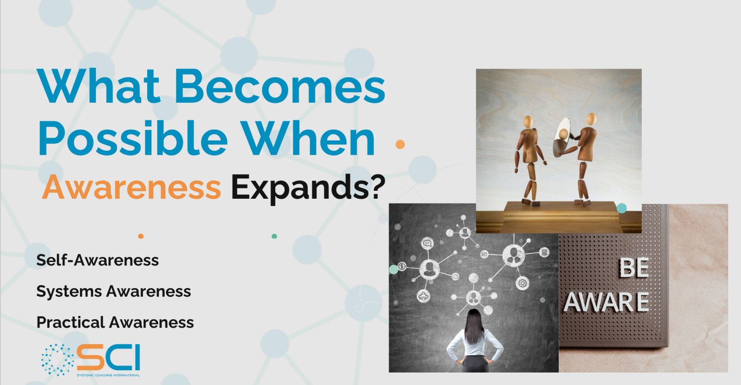 What Becomes Possible When Awareness Expands? Three dimensions of awareness: Self-Awareness, Systems Awareness and Practical Awareness.